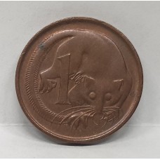 AUSTRALIA 1983 . ONE 1 CENT COIN . FEATHER-TAILED GLIDER